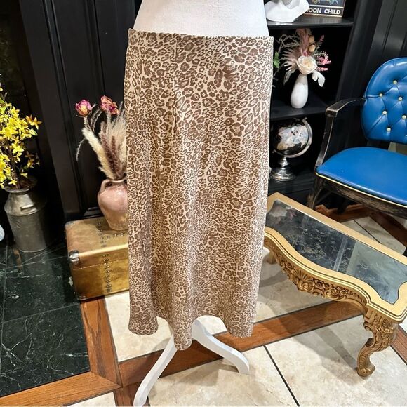 Rachel Zoe Midi Leopard Print Skirt Size US 8 - Picture 4 of 8